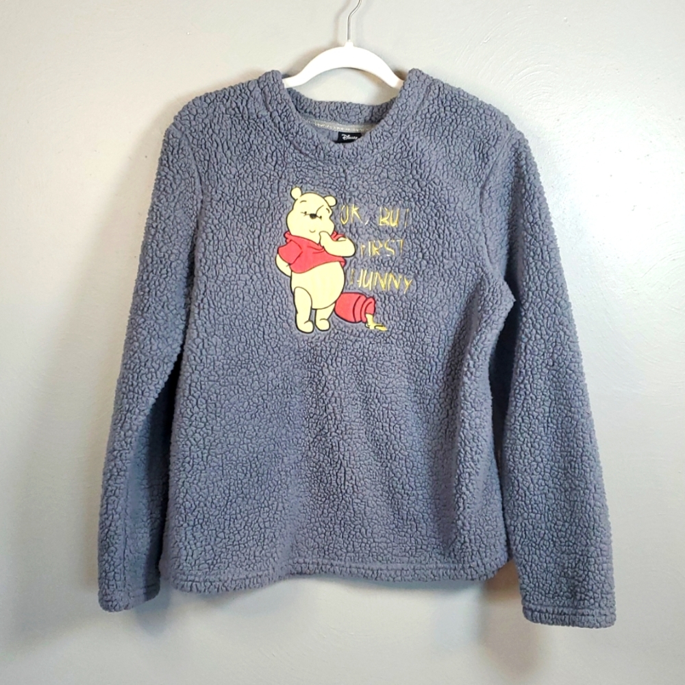Disney women's sherpa Winnie the Poo sweatshirt. Size medium